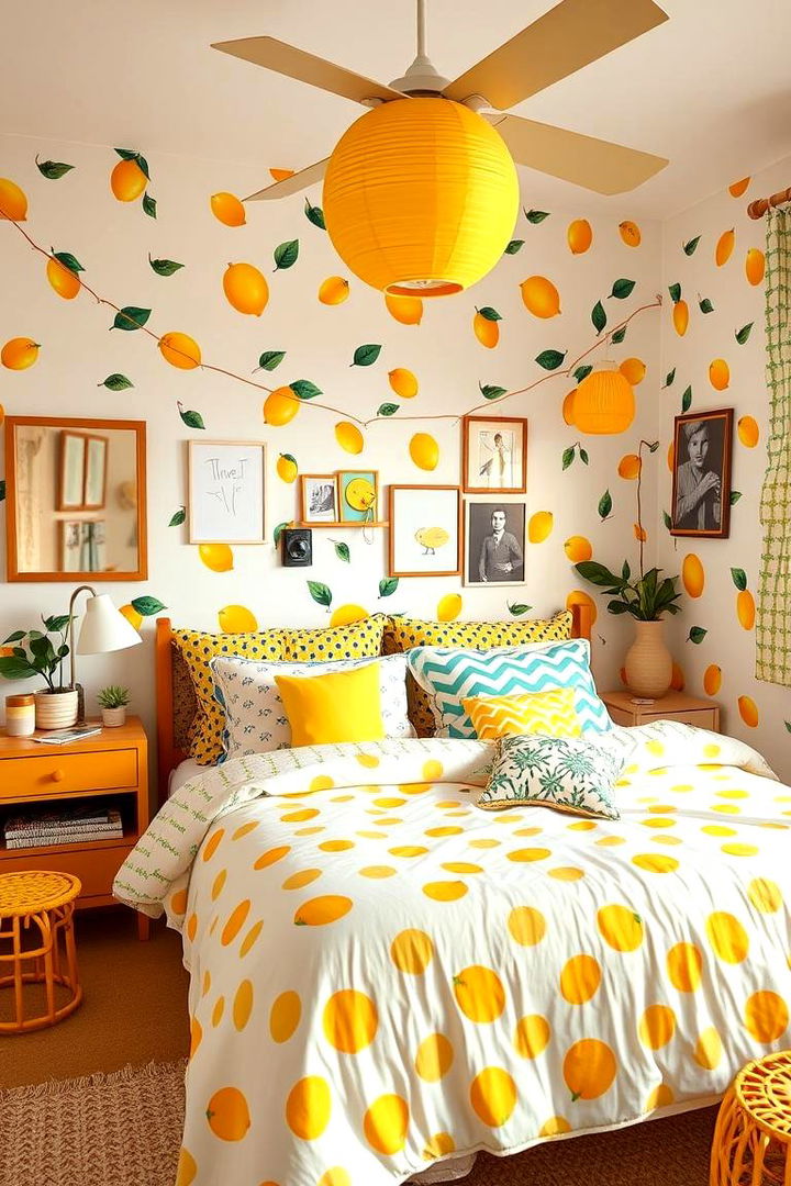 Playful Lemon Vibes - 22 Lemon Bedroom Ideas