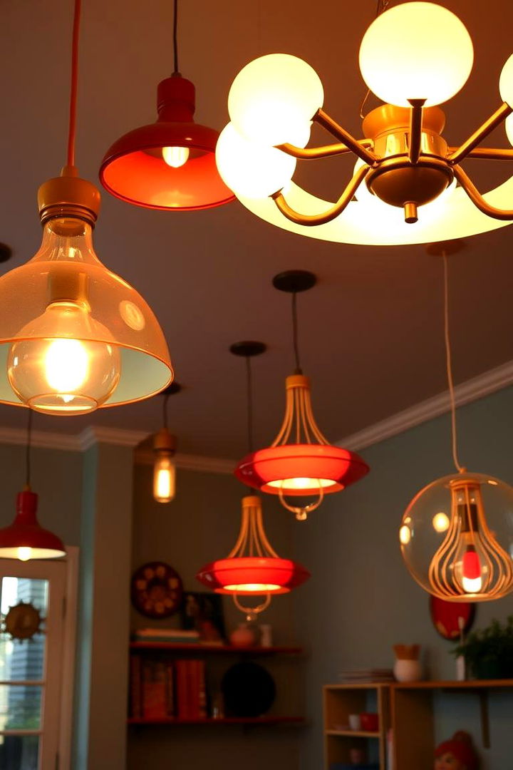Playful Lighting Fixtures - 22 60s Bedroom Ideas