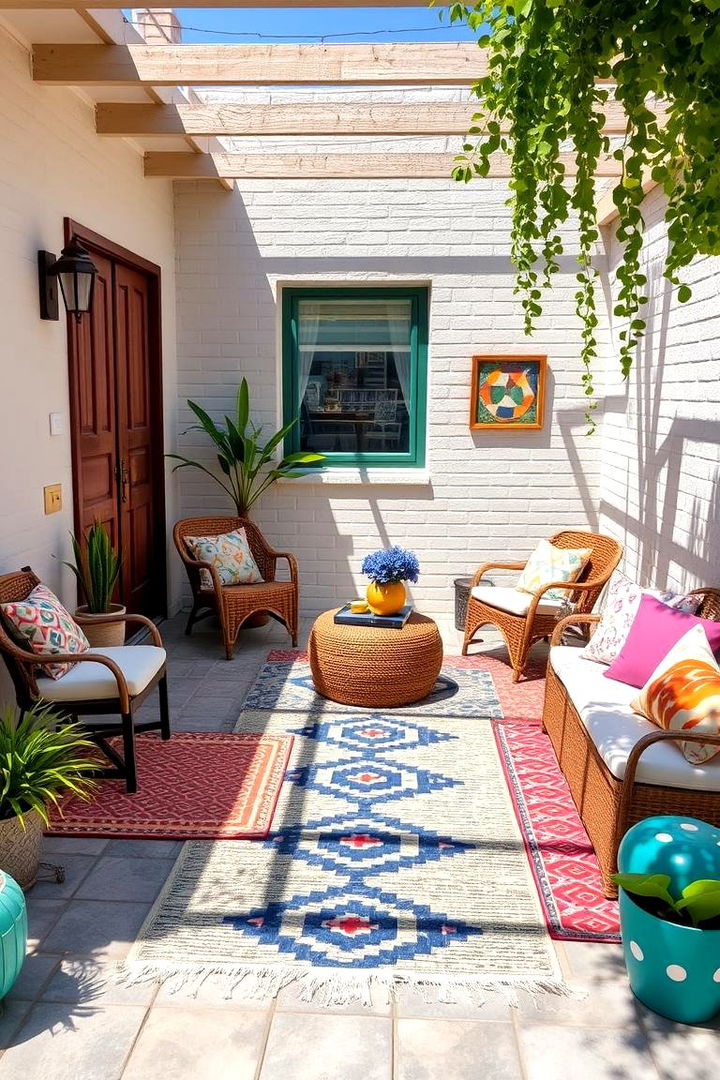 Playful Patterns and Textures - 22 townhouse patio ideas