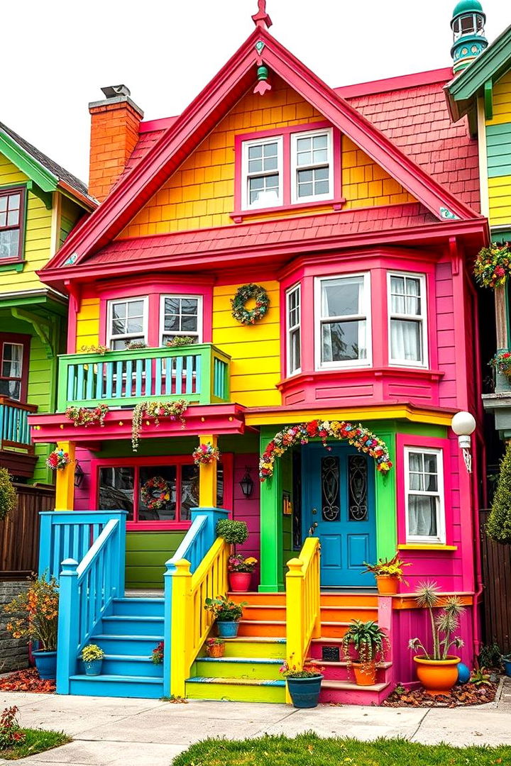 Playful Polychrome - 22 Exterior Color Palettes for Small Homes