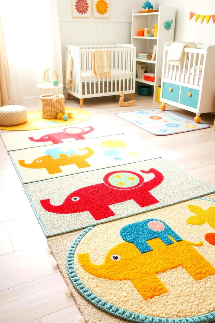 Playful Rug Designs - 22 Elephant Nursery Ideas