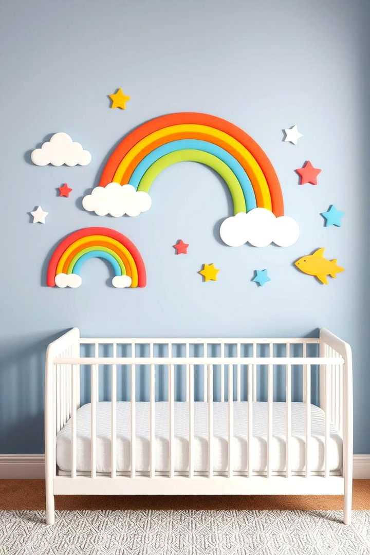 Playful Wall Decals - 22 Rainbow Nursery Ideas