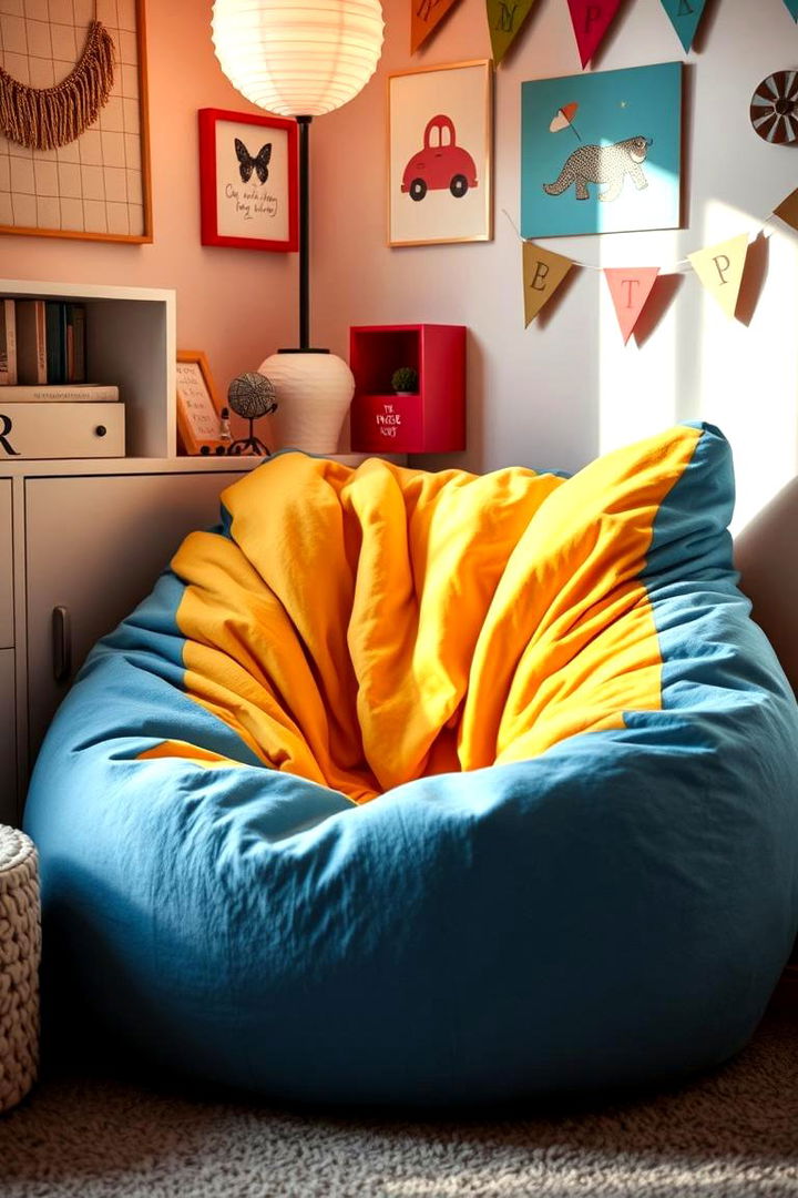 Plush Bean Bag Chair - 22 Bedroom Chair Ideas