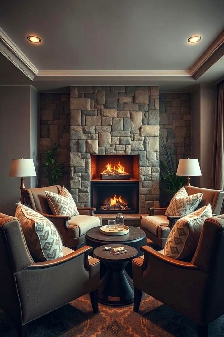 Plush Comfort Oasis - 22 Chairs in Front of Fireplace Ideas