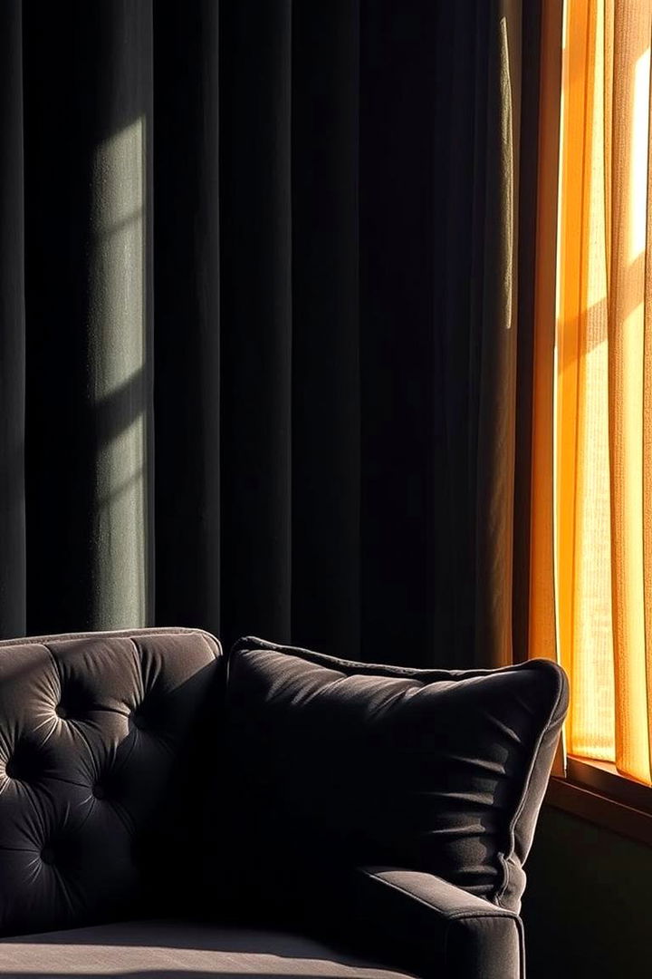 Plush Dark Velvet Upholstery - 22 dark academia bedroom ideas