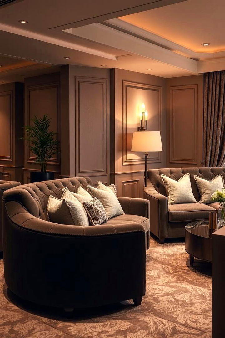 Plush Living Lounge Area - 22 Preppy Room Ideas