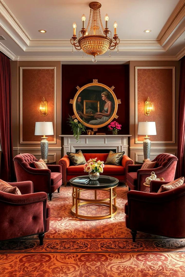 Plush Velvet Furnishings - 22 Glam Interior Design Ideas