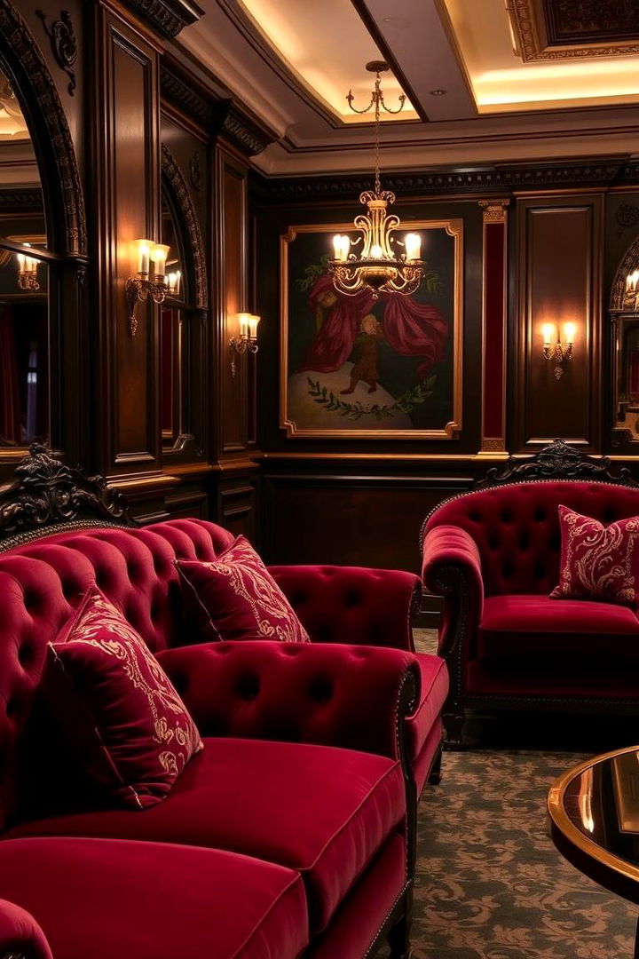 Plush Velvet Seating - 22 Victorian Living Room Ideas