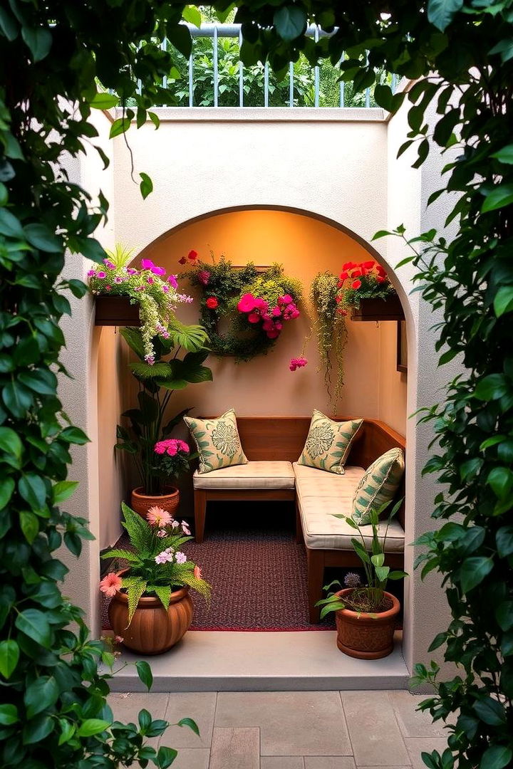 Pocket Garden Seated Alcove - 22 Outdoor Reading Nook Ideas