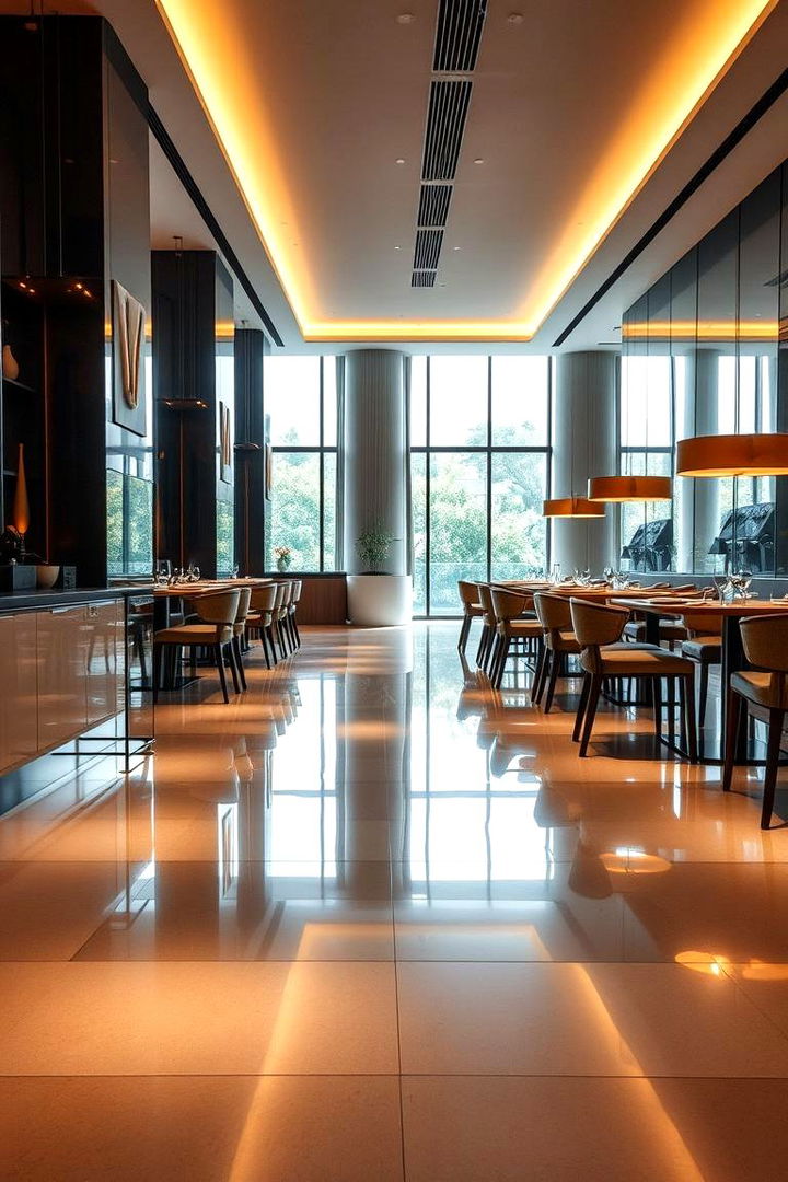Polished Floor Designs - 22 Glam Dining Room Ideas