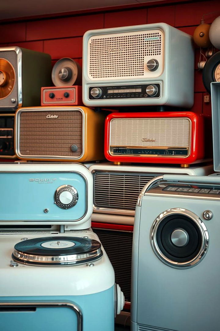 Polished Retro Appliances - 22 1950s Living Room Ideas