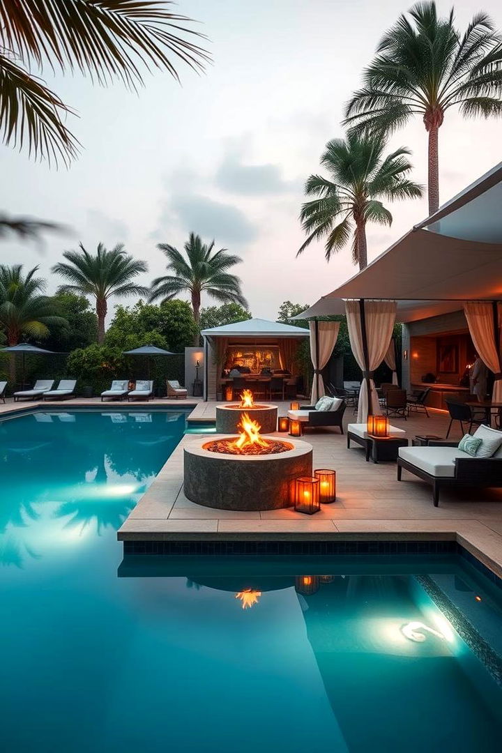 Poolside Lounge Lagoon Pool - 22 Lagoon Pool Ideas