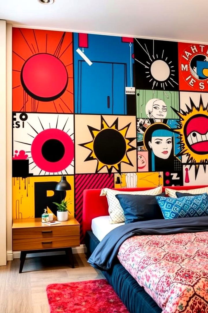 Pop Art Collage Wall - 22 Taylor Swift Themed Bedroom Decor Ideas