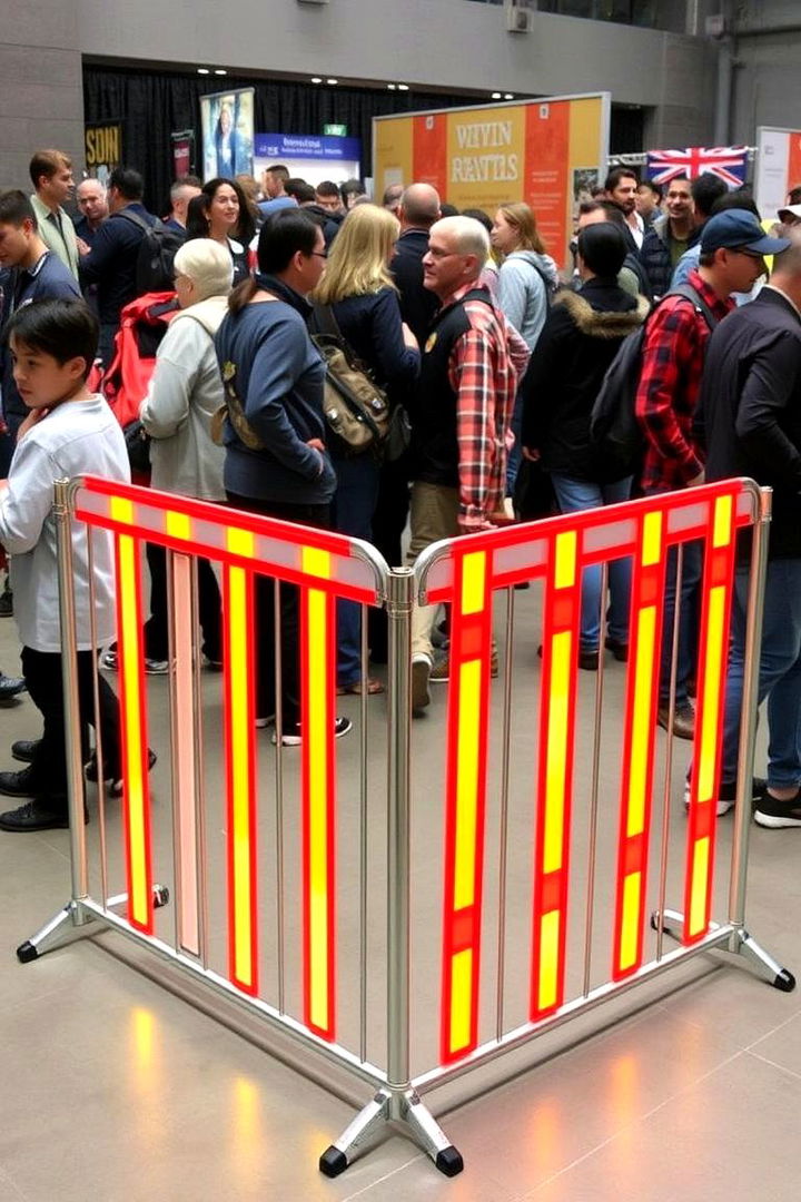 Pop up Crowd Control Fence - 22 Temporary Fence Ideas