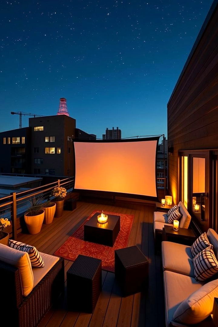 Pop up Movie Theater - 22 Rooftop Deck Ideas
