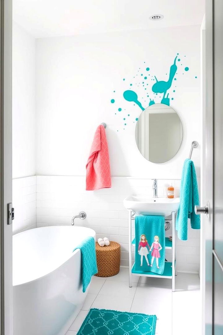 Popping Splashes of Teal and Color - 22 Teal Bathroom Ideas