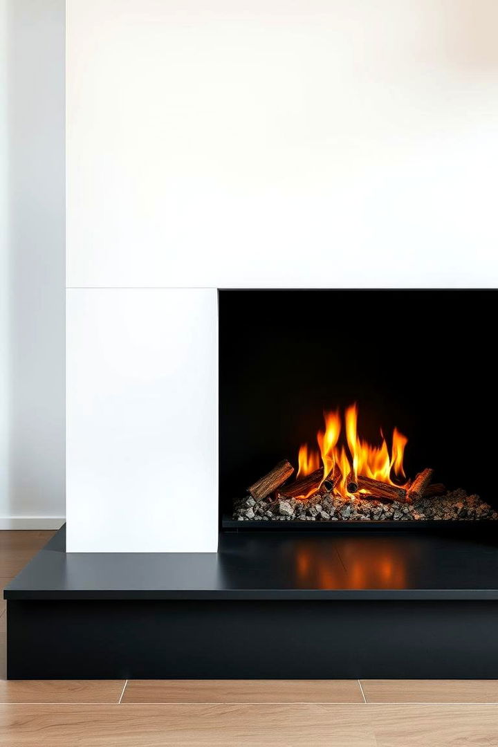 Porcelain Simplicity - 22 Farmhouse Fireplace Tile Ideas