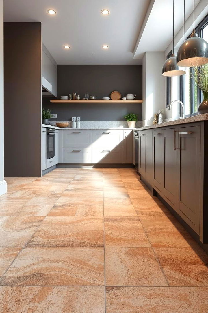 Porcelain Tile Flooring - 22 Kitchen Floor Ideas