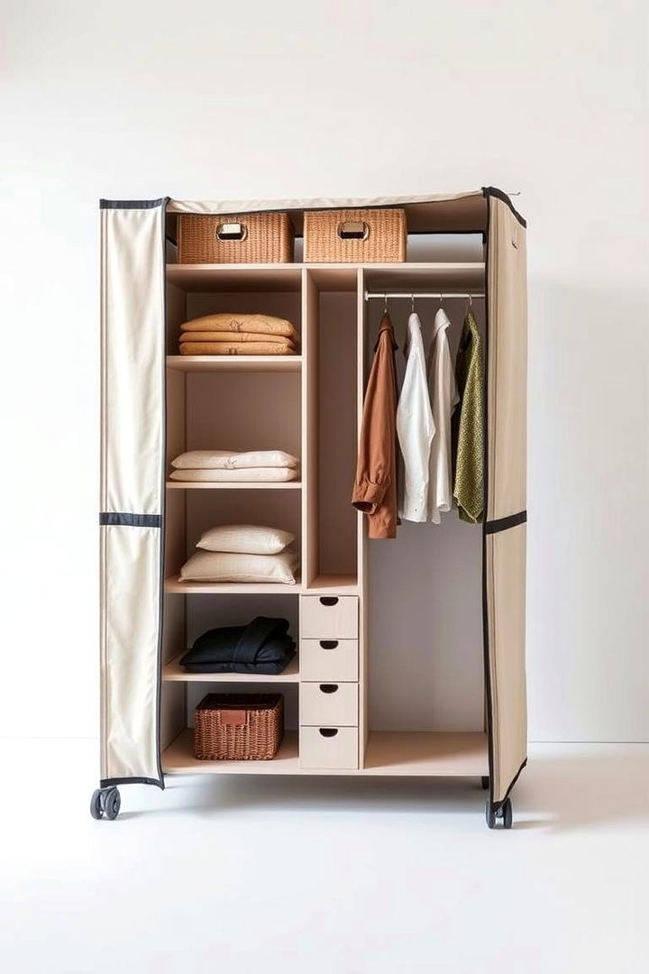 Portable Closet Solutions for Flexible Living - 22 Clothes Storage Ideas