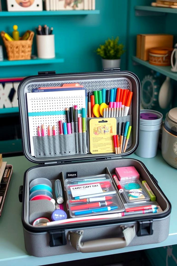 Portable Craft Kits - 22 Small Craft Room Ideas