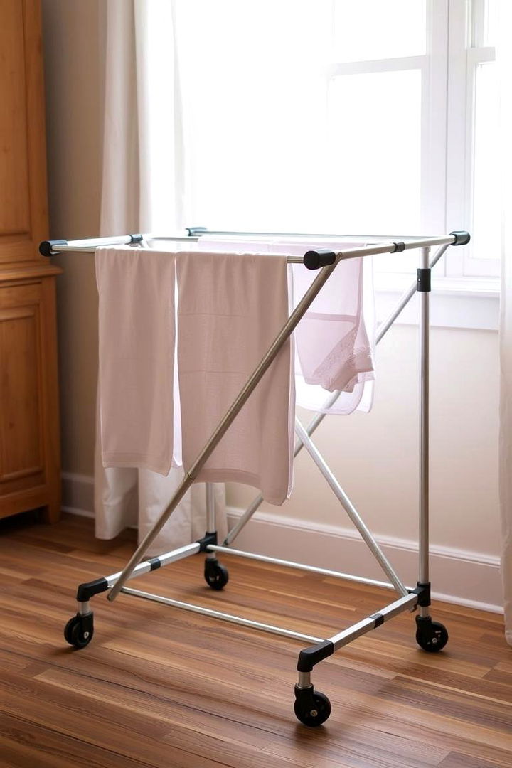 Portable Drying Rack - 22 Laundry Room Drying Rack Ideas