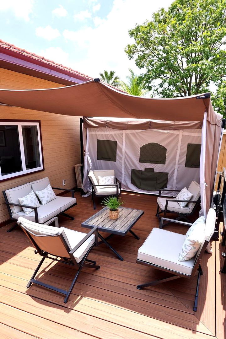 Portable Foldable Structures - 22 Small Deck Ideas