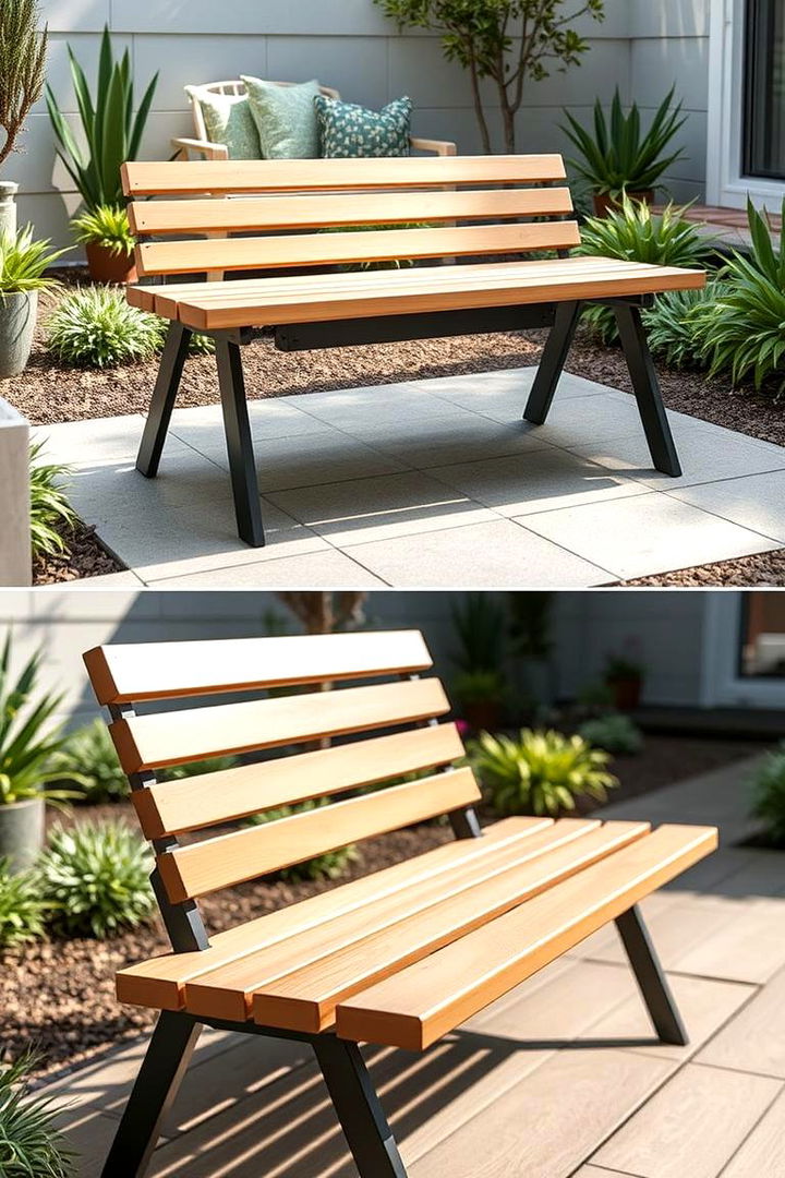 Portable Folding Garden Bench - 22 Garden Bench Ideas