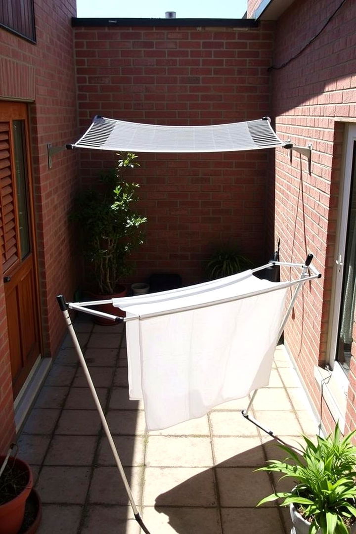 Portable Folding Setup - 22 Outdoor Clothesline Ideas