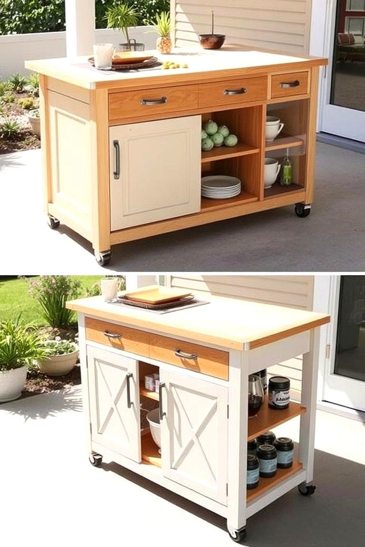 Portable Kitchen Islands - 22 Small Outdoor Kitchen Ideas