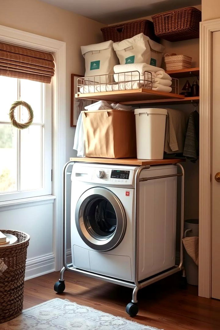 Portable Laundry Stations for Convenience - 22 Laundry Basket Storage Ideas