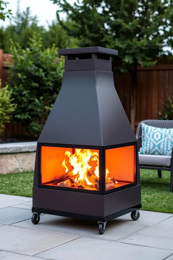 Portable Outdoor Fireplace - 22 Outdoor Fireplace Ideas