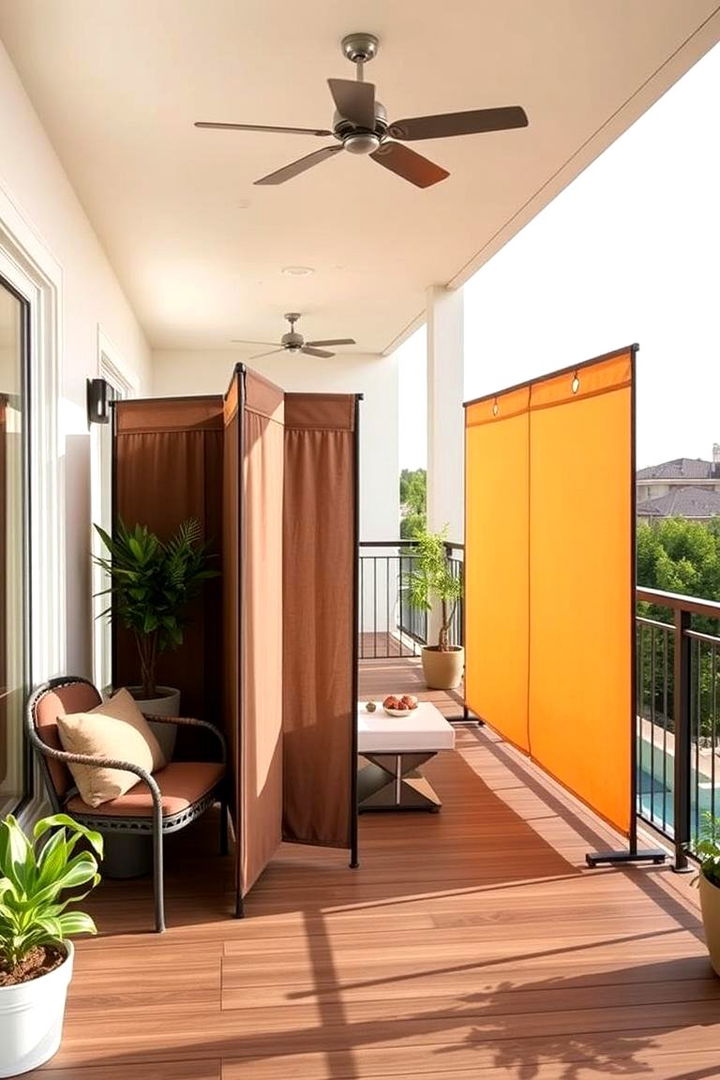 Portable Privacy Partitions - 22 Balcony Privacy Ideas