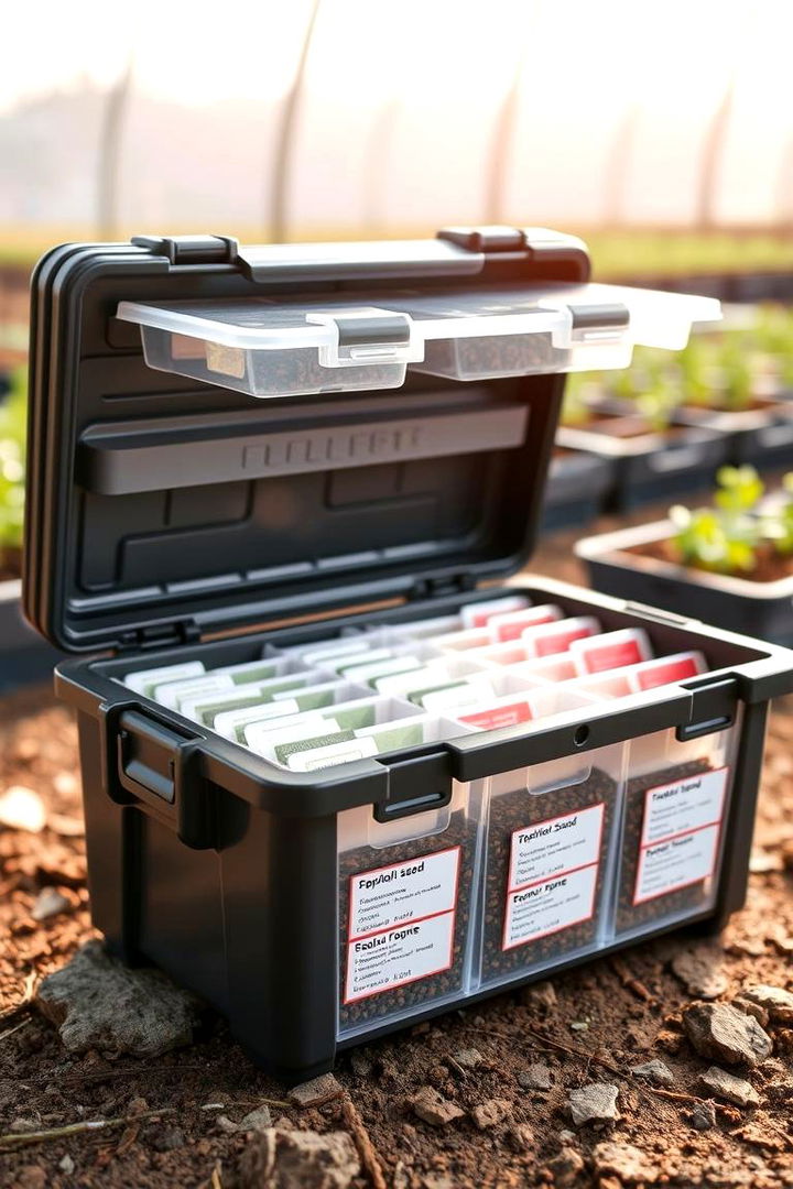 Portable Seed Storage Box - 22 Seed Storage Ideas