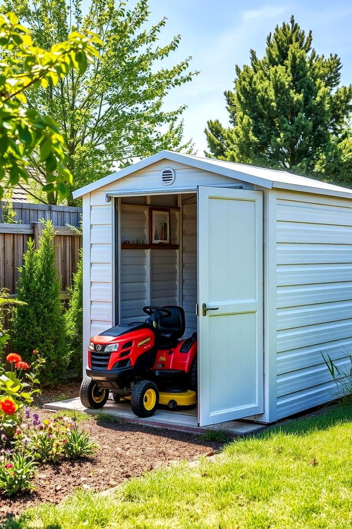 Portable Storage Sheds - 22 Lawn Mower Storage Ideas