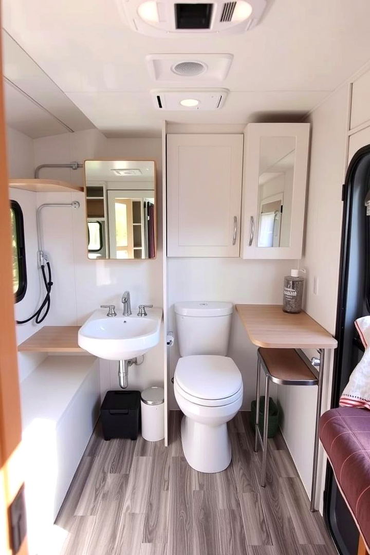 Portable and Modular Concepts - 22 Small Rv Bathroom Ideas