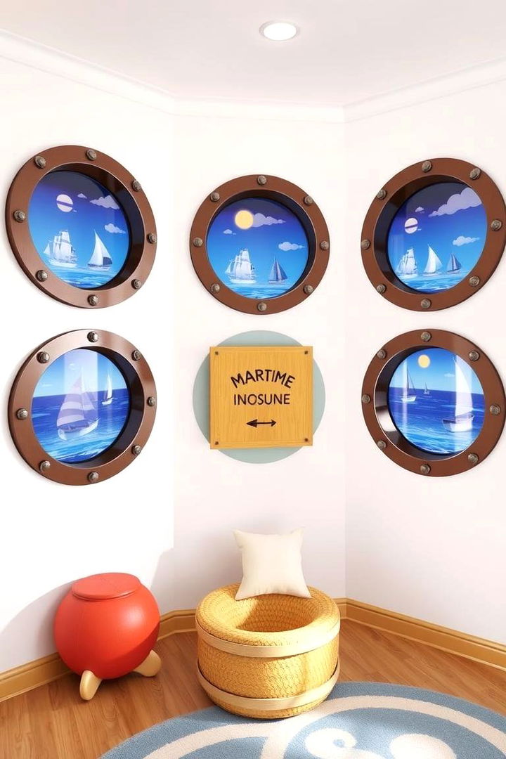 Porthole Windows - 22 Nautical Nursery Ideas