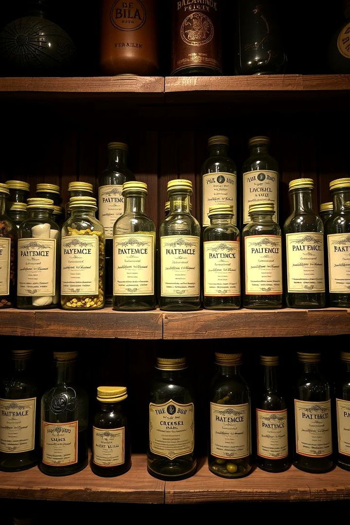 Potion Ingredient Display Jars - 22 Harry Potter Decor Ideas