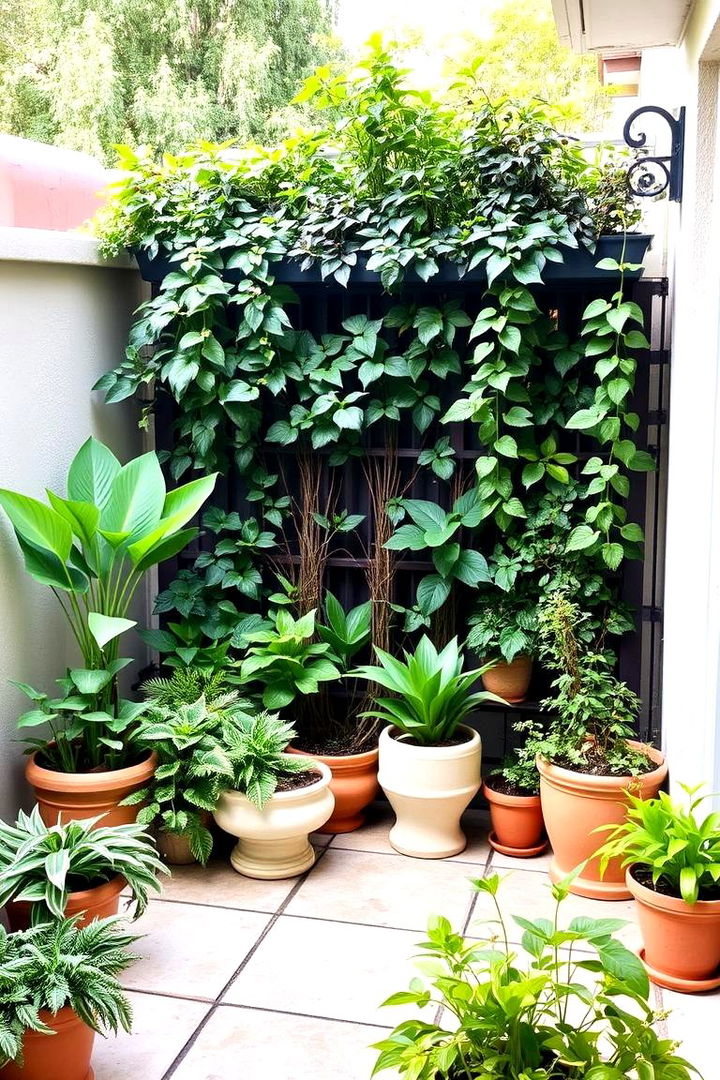 Potted Plant Privacy - 22 Ideas Cheap Ways to Block Neighbors View