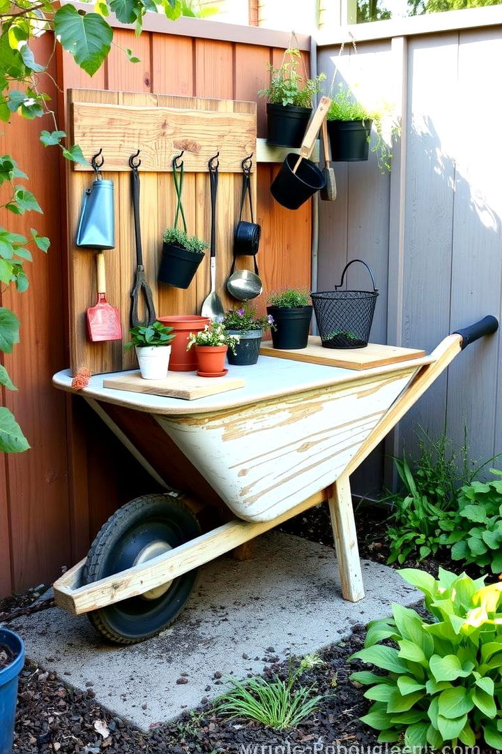 Potting Station Redesign - 22 Old Wheelbarrow Ideas