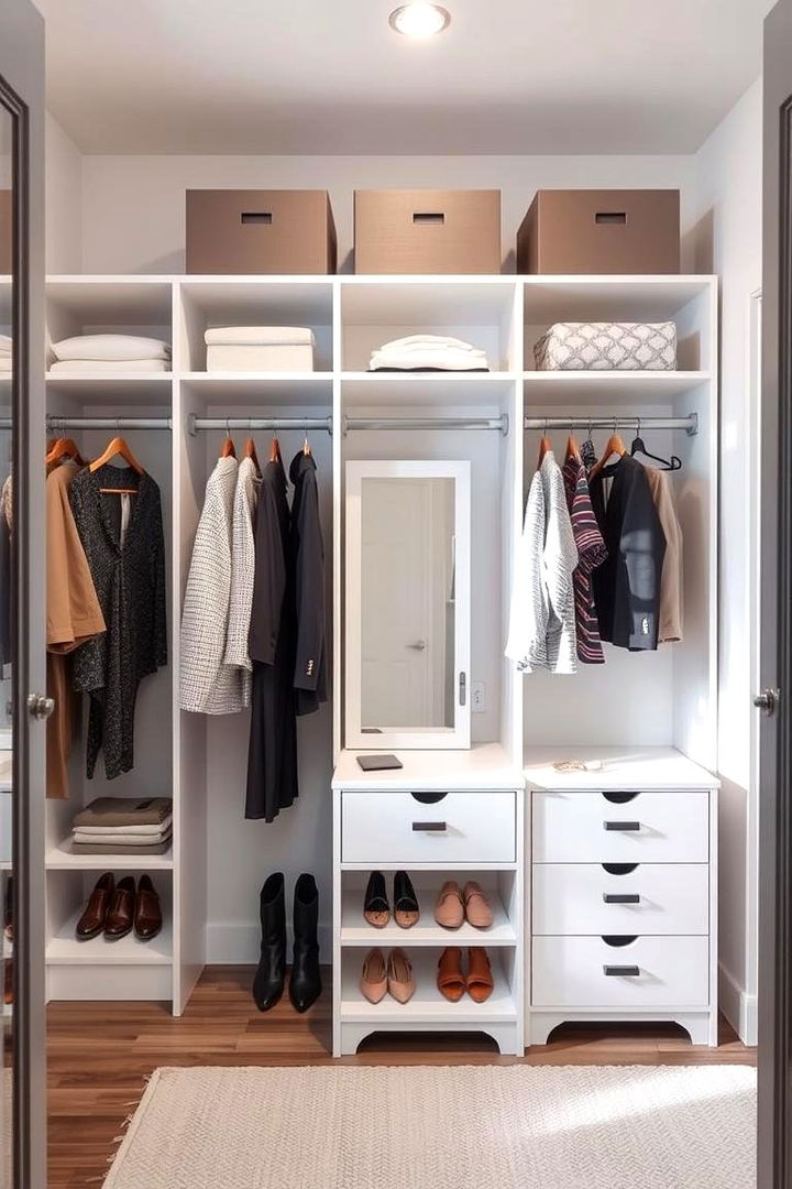 Practical Daily Outfit Stations - 22 Closet Island Ideas