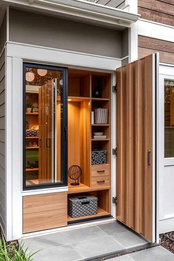 Practical Storage Solutions Integrated Seamlessly - 22 Mid-Century Modern Exterior Home Ideas