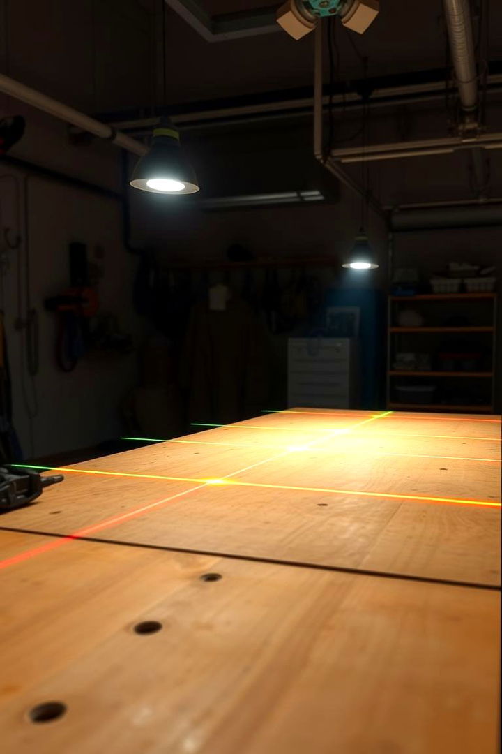 Precision Laser Guided Alignment Lights - 22 Garage Lighting Ideas