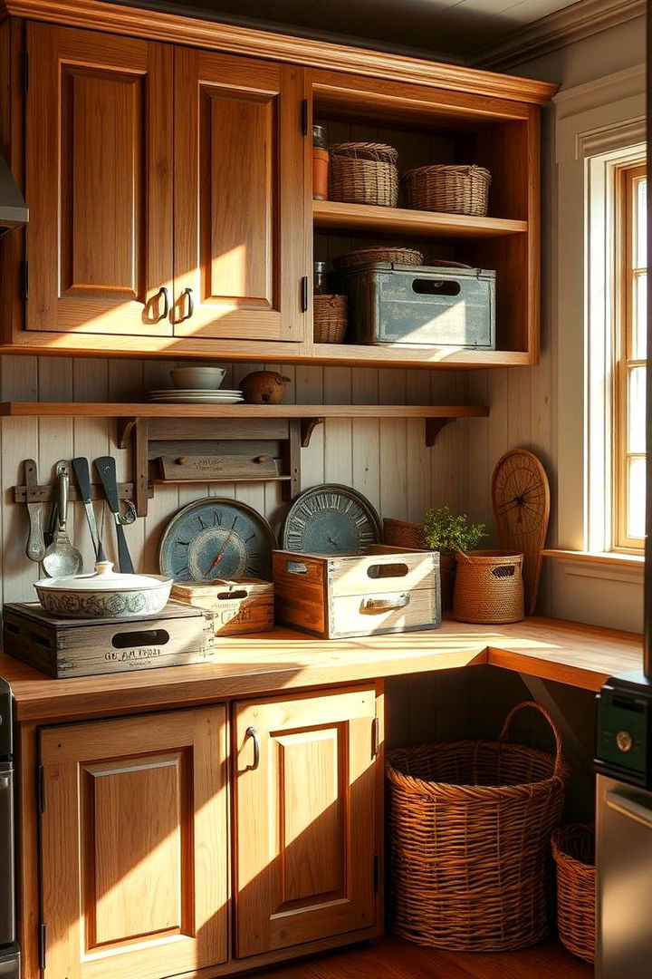 Primitive Rustic Storage Solutions - 22 Primitive Kitchen Ideas