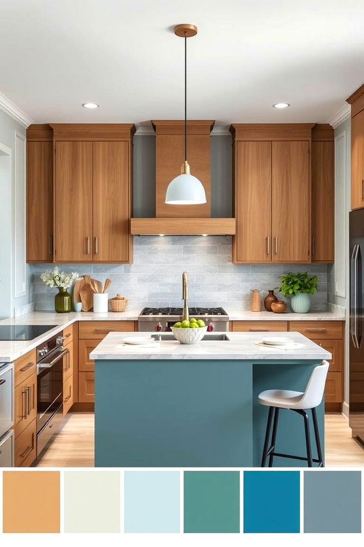 Prioritizing Function Through Color Psychology - 22 what color countertops go with oak cabinets