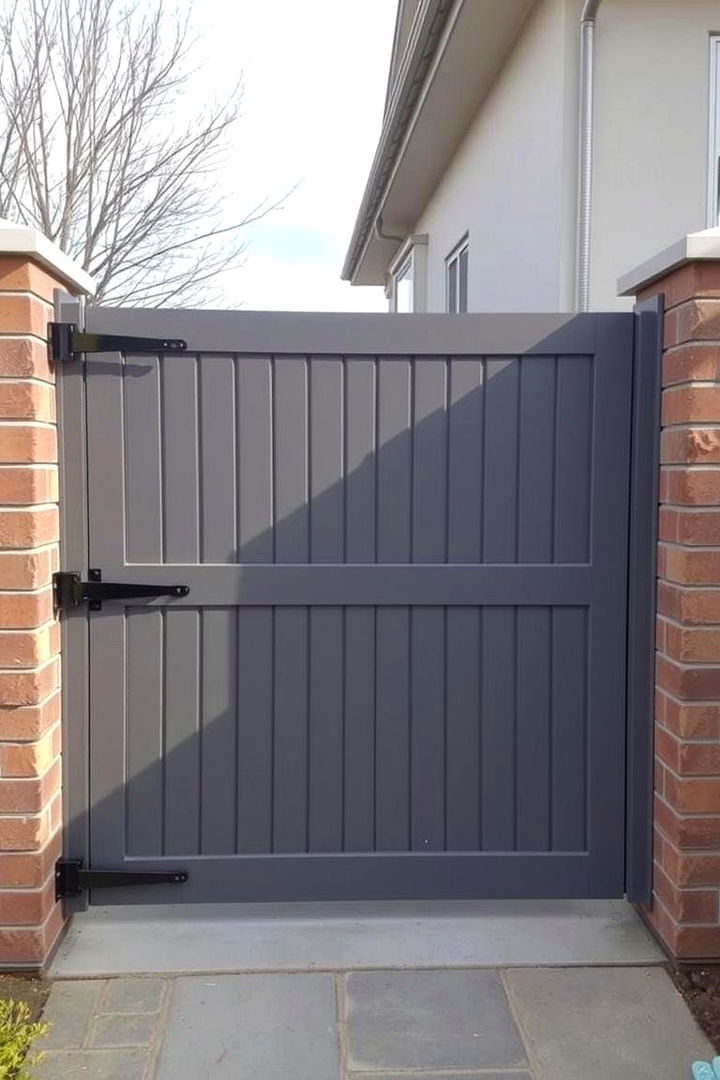 Privacy Focused Solid Panel Gate - 22 Fence Gate Ideas