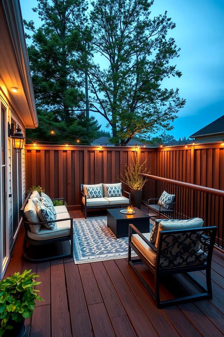 Privacy and Comfort Combined - 22 Deck With Privacy Wall