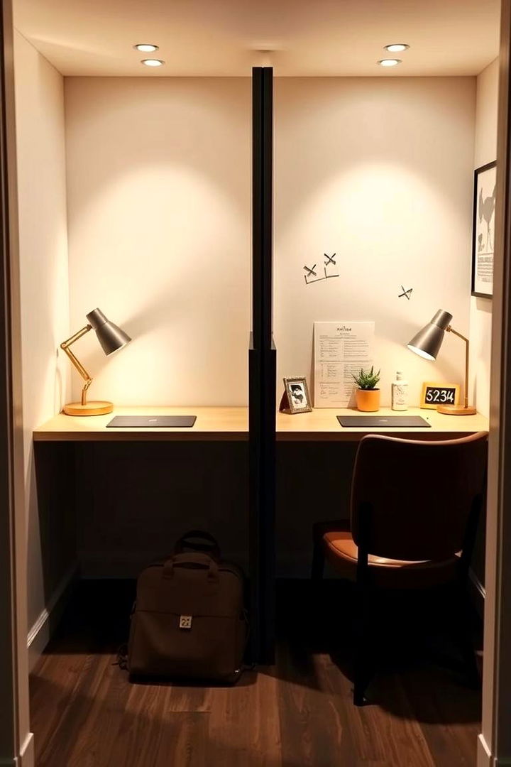Private Nook Office - 22 Home Office for Couples Ideas and Designs