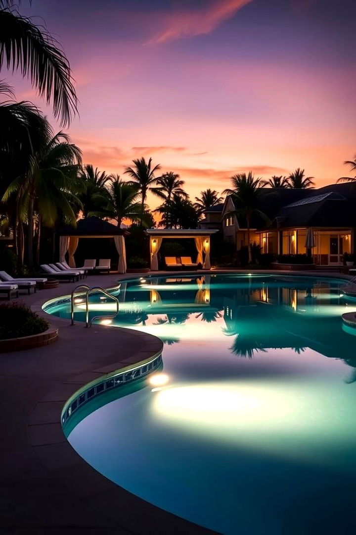 Private Resort Style Lagoon Pool - 22 Lagoon Pool Ideas