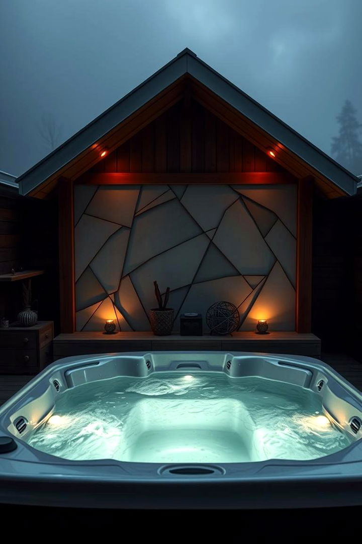 Private Retreat with Ambient Soundscapes - 22 Sunken Hot Tub Ideas