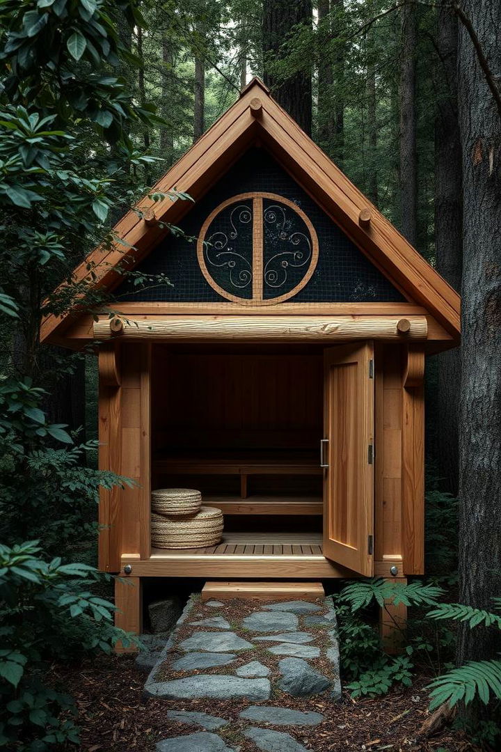 Private Secluded Forest Sauna - 22 Outdoor Sauna Ideas